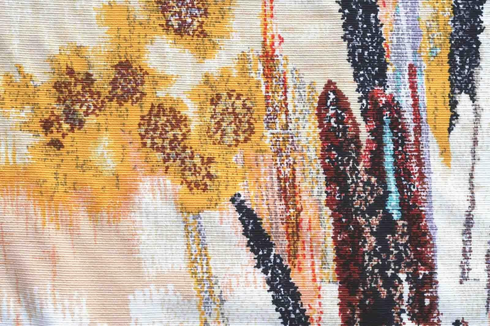Handmade Vintage French Le Guen Tapestry, 1960s, 1P107 In Good Condition In Bordeaux, FR