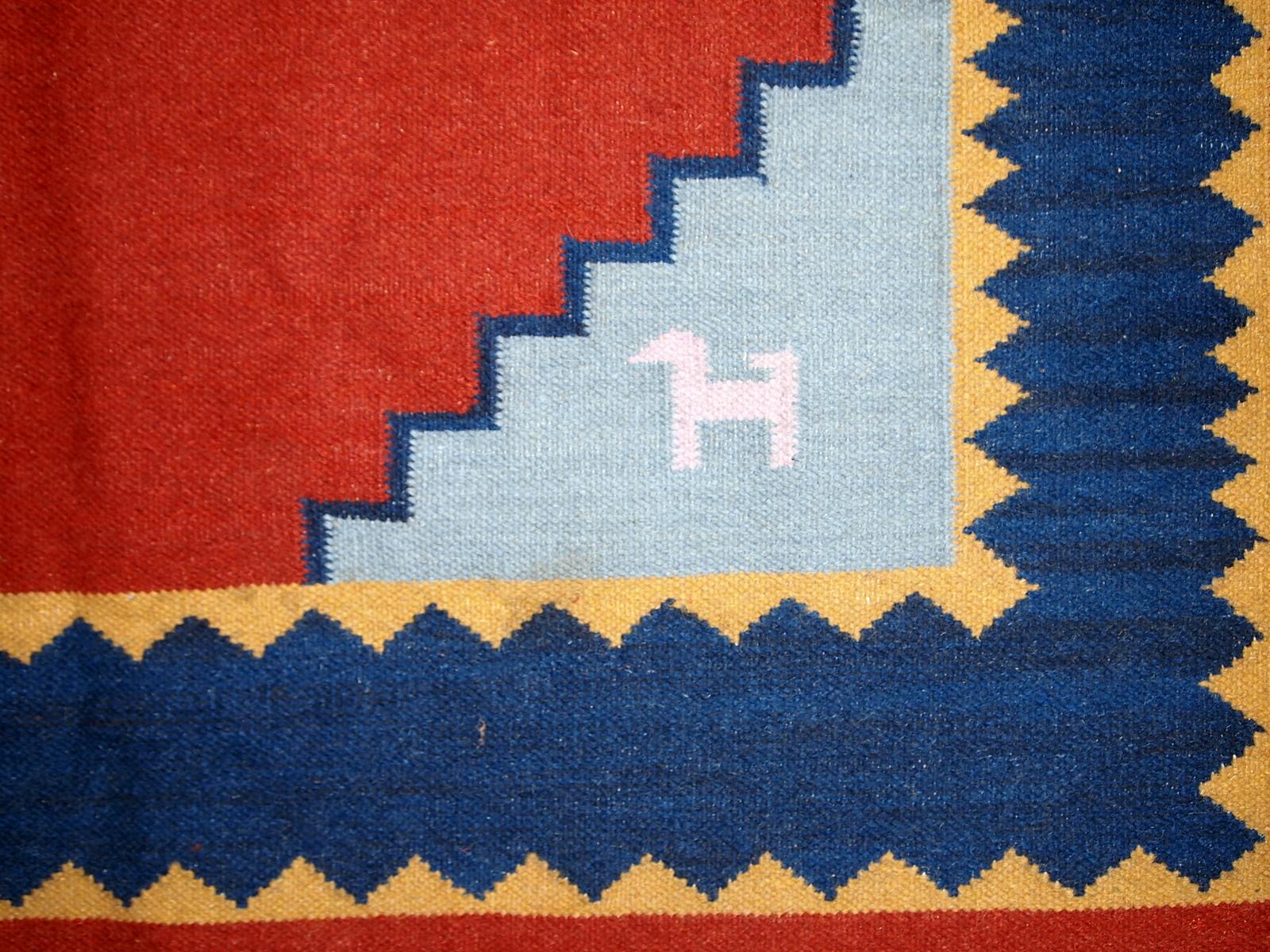 Handmade Vintage Gabbeh Style Kilim, 1960s, 1C516 2