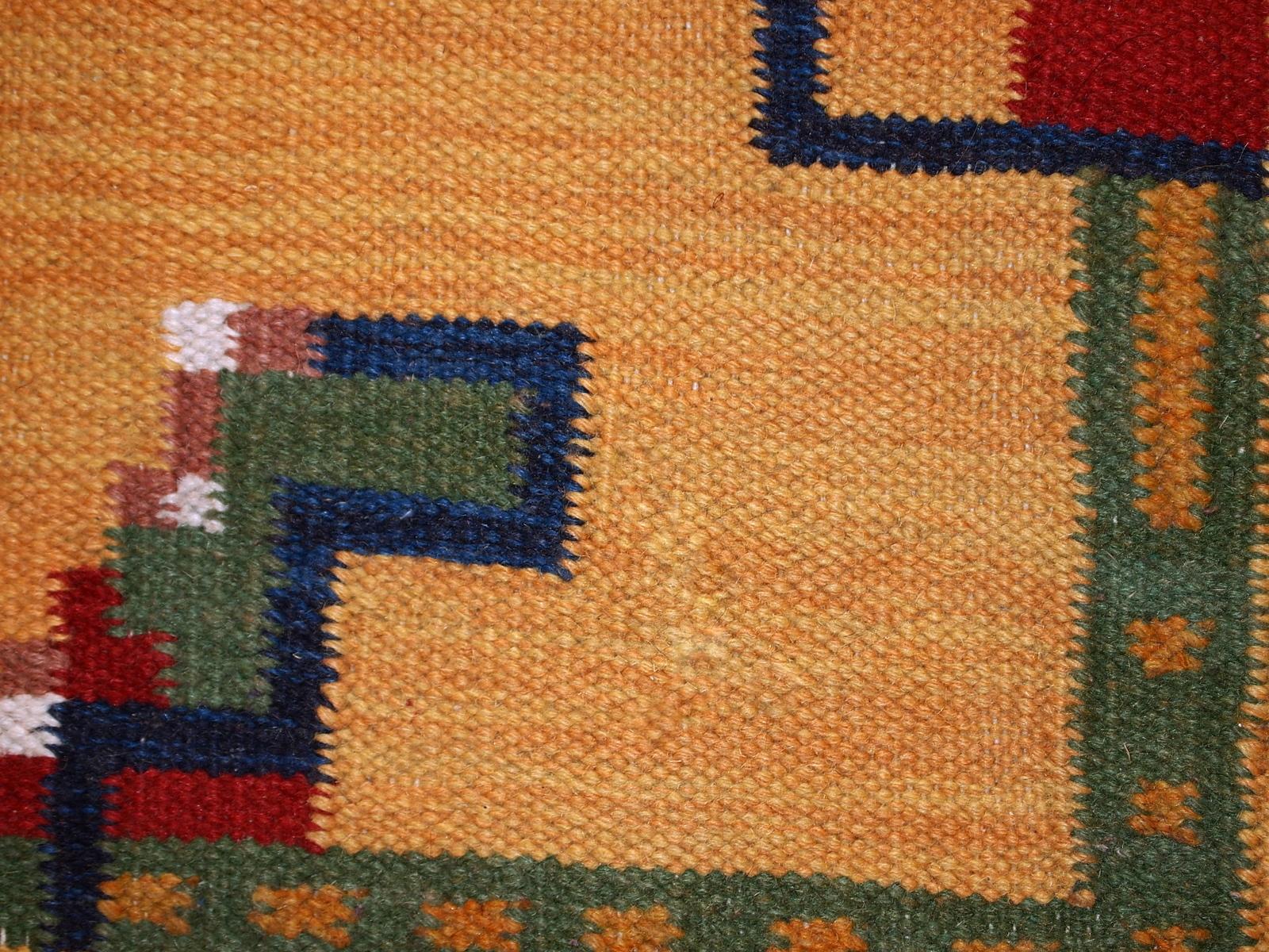Wool Handmade Vintage Gabbeh Style Kilim, 1970s, 1C582