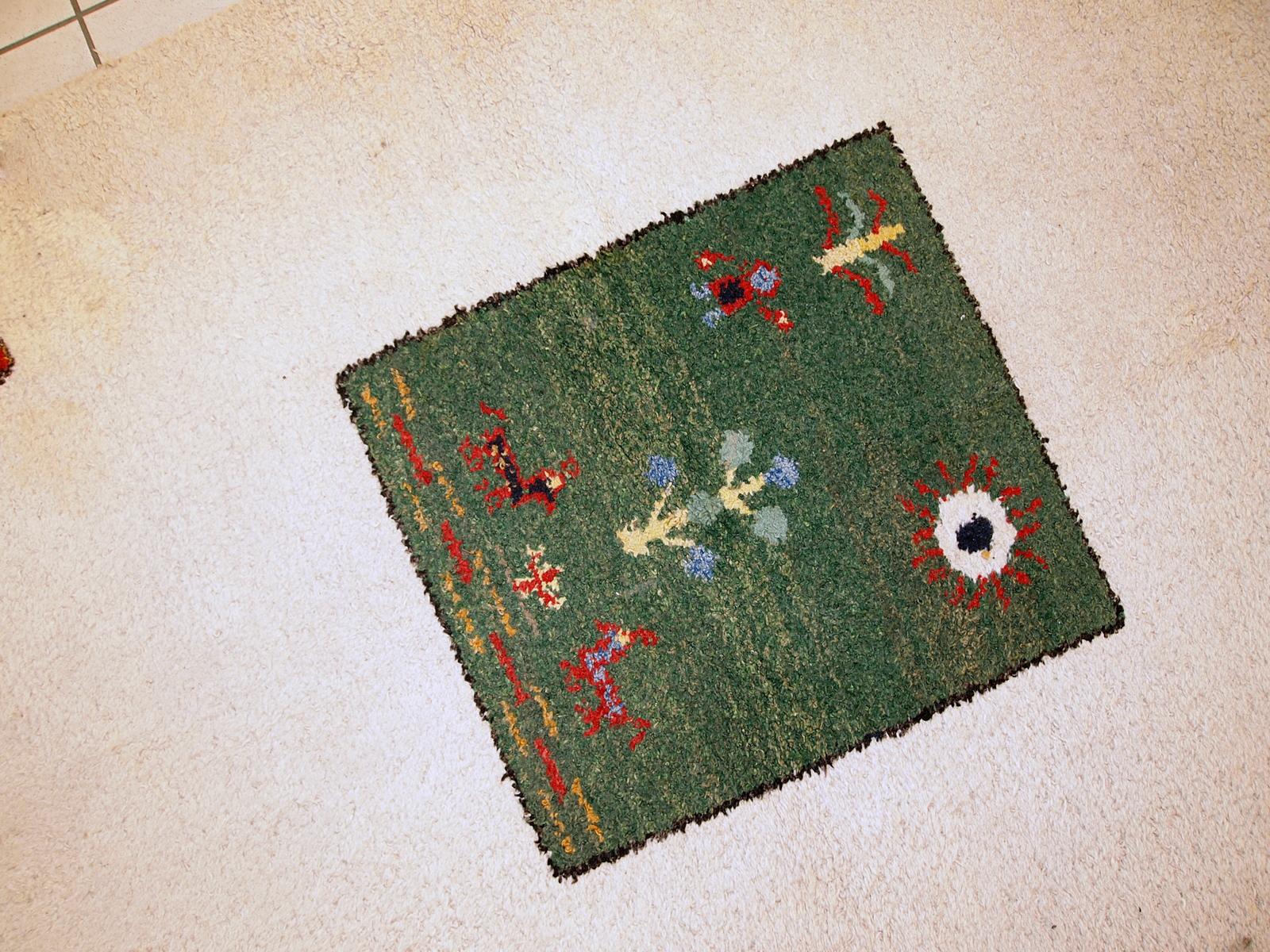 Mid-20th Century Handmade Vintage Gabbeh Style Rug, 1960s, 1C344 For Sale