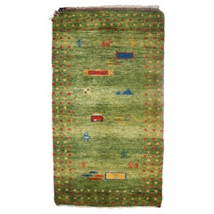 Handmade Vintage Gabbeh Style Rug, 1970s, 1C628