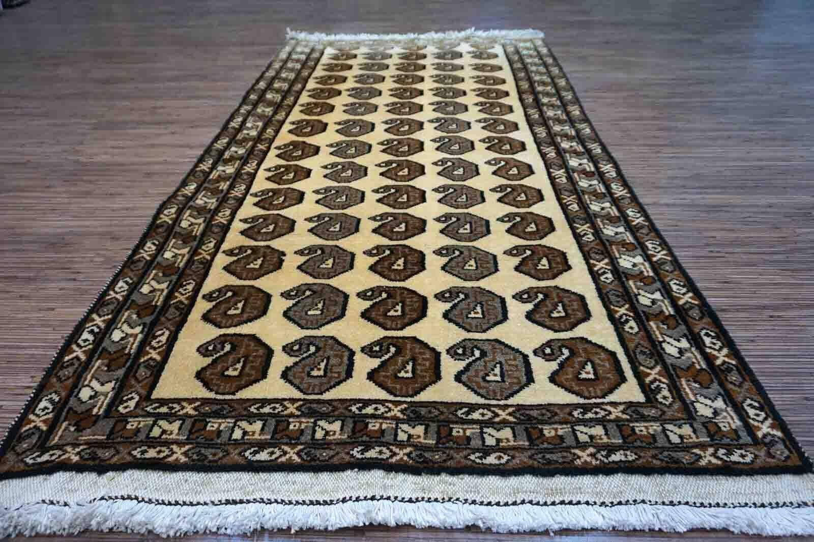 Handgefertigter Vintage-Teppich im Gabbeh-Stil, 1970er Jahre, 1D01 im Angebot 1