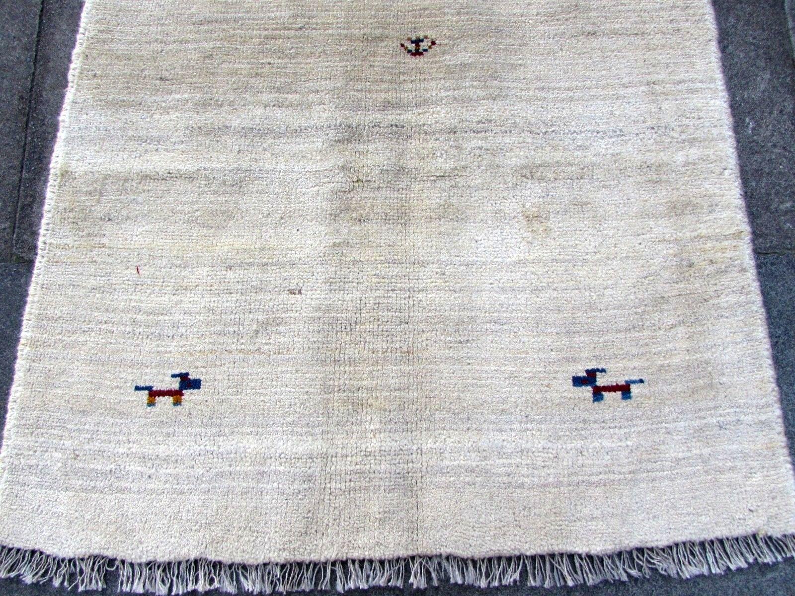 Handmade Vintage Gabbeh Style Rug, 1970s, 1Q0017 1