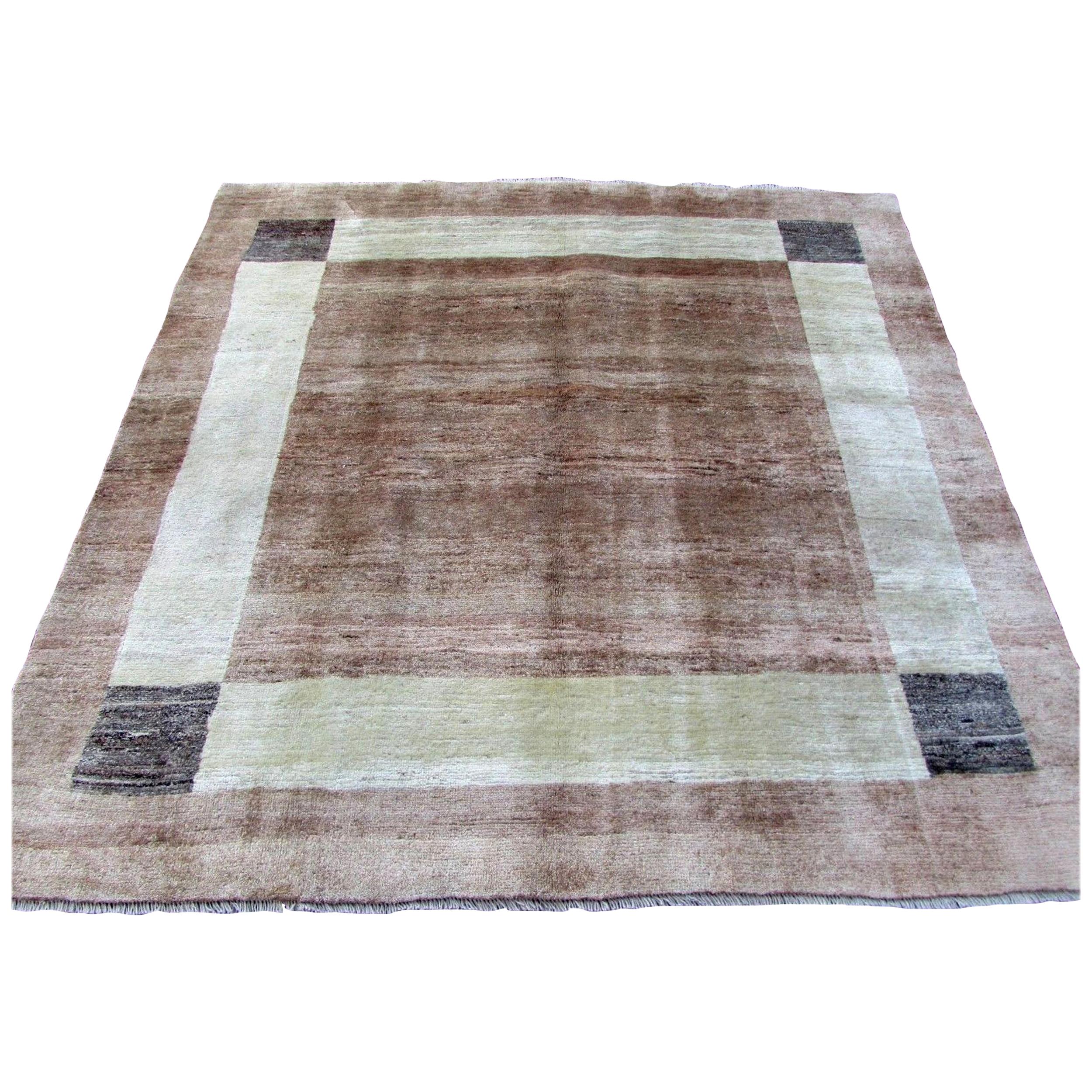 Handmade Vintage Gabbeh Style Rug, 1970s, 1Q0005 at 1stDibs