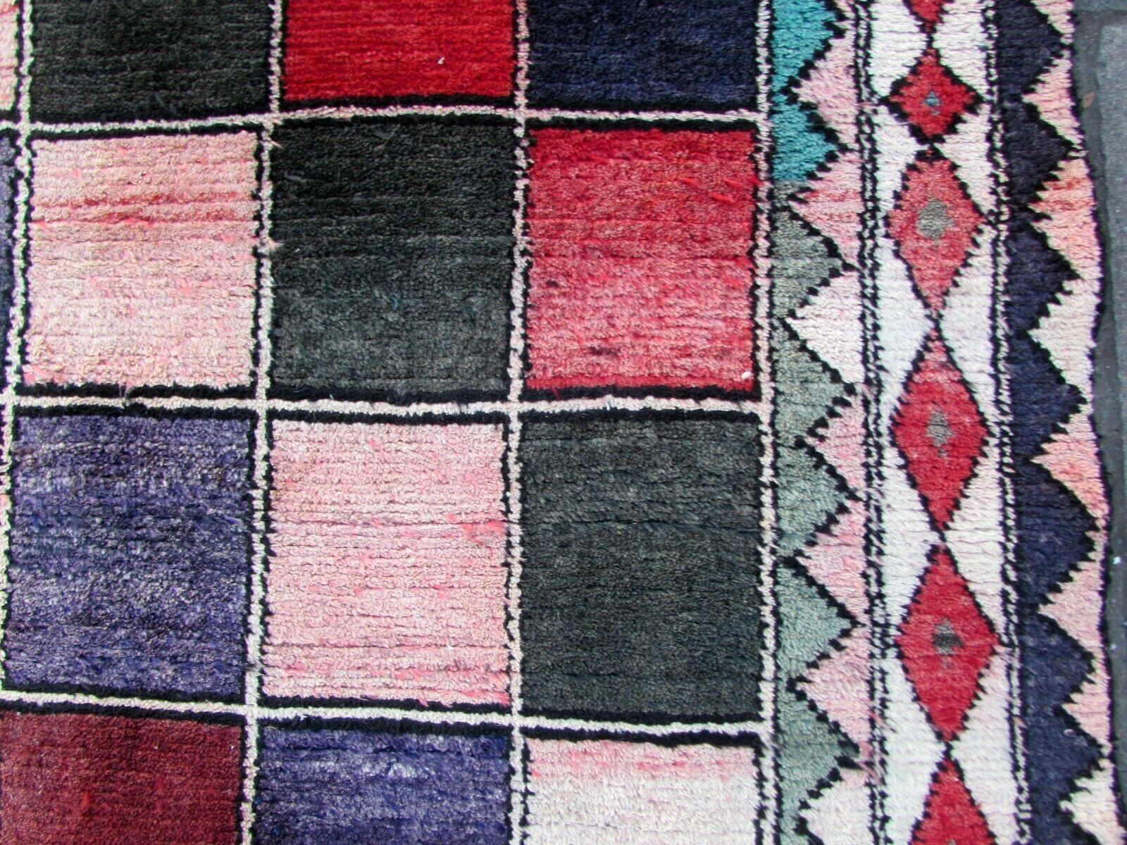 Handmade Vintage Gabbeh Style Rug, 1970s, 1Q0123 3