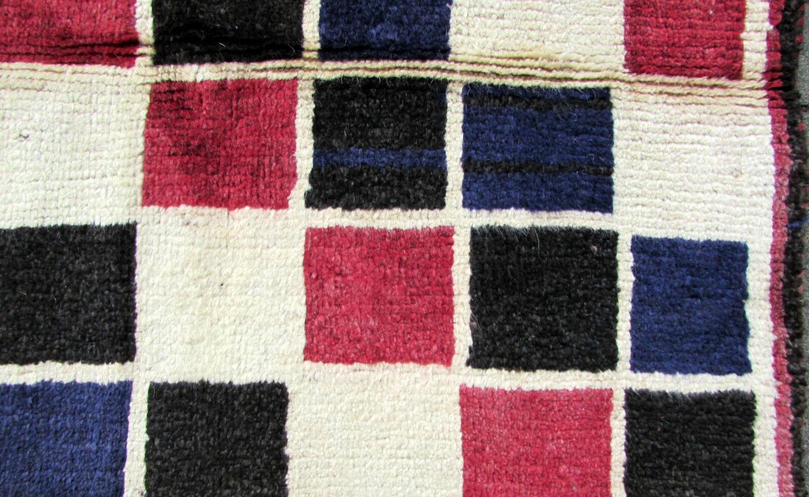 Wool Handmade Vintage Gabbeh Style Rug, 1970s, 1Q0164