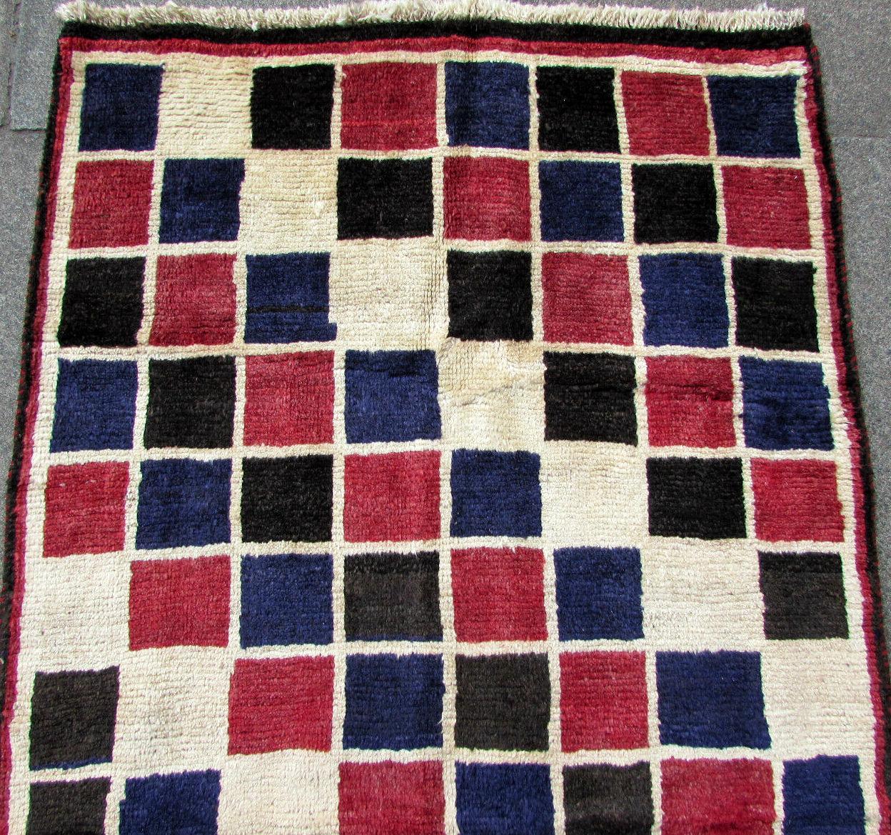 Handmade Vintage Gabbeh Style Rug, 1970s, 1Q0164 1
