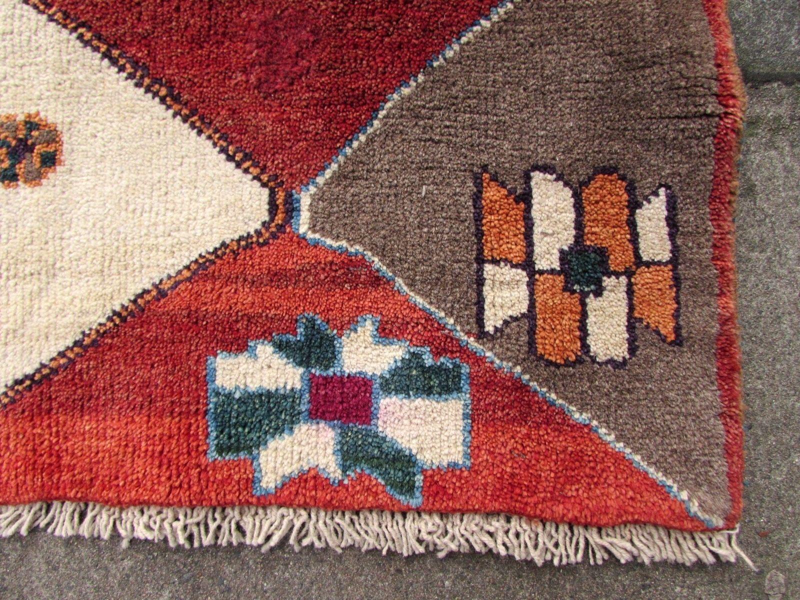 Handmade Vintage Gabbeh Style Rug, 1970s, 1Q0197 4
