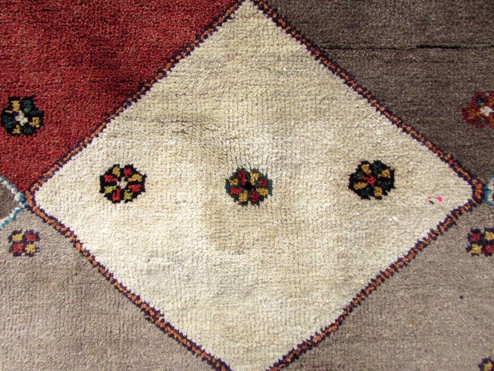 Late 20th Century Handmade Vintage Gabbeh Style Rug, 1970s, 1Q0197