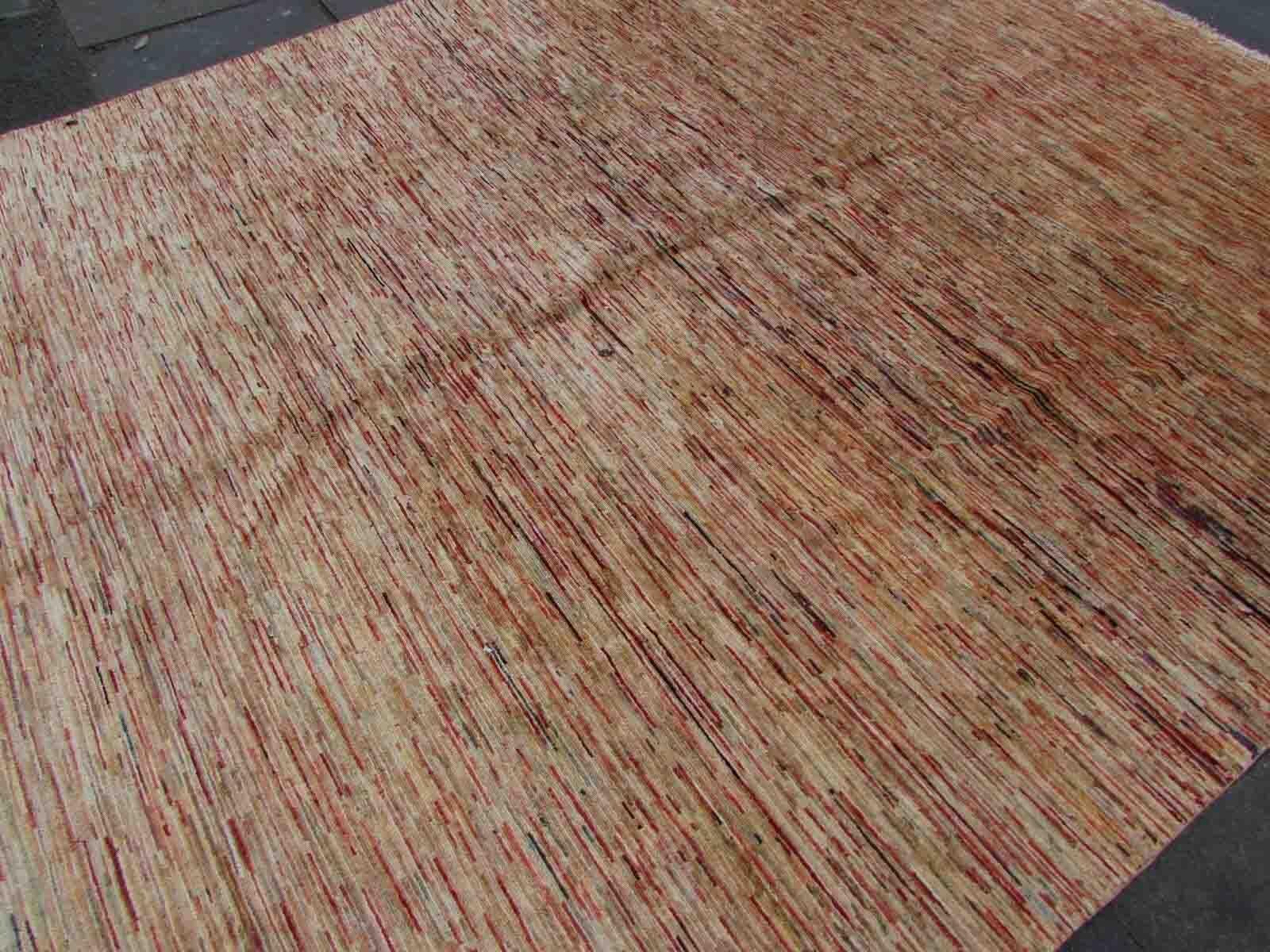 Handgefertigter Vintage-Teppich im Gabbeh-Stil, 1970er Jahre, 1Q10 im Angebot 3