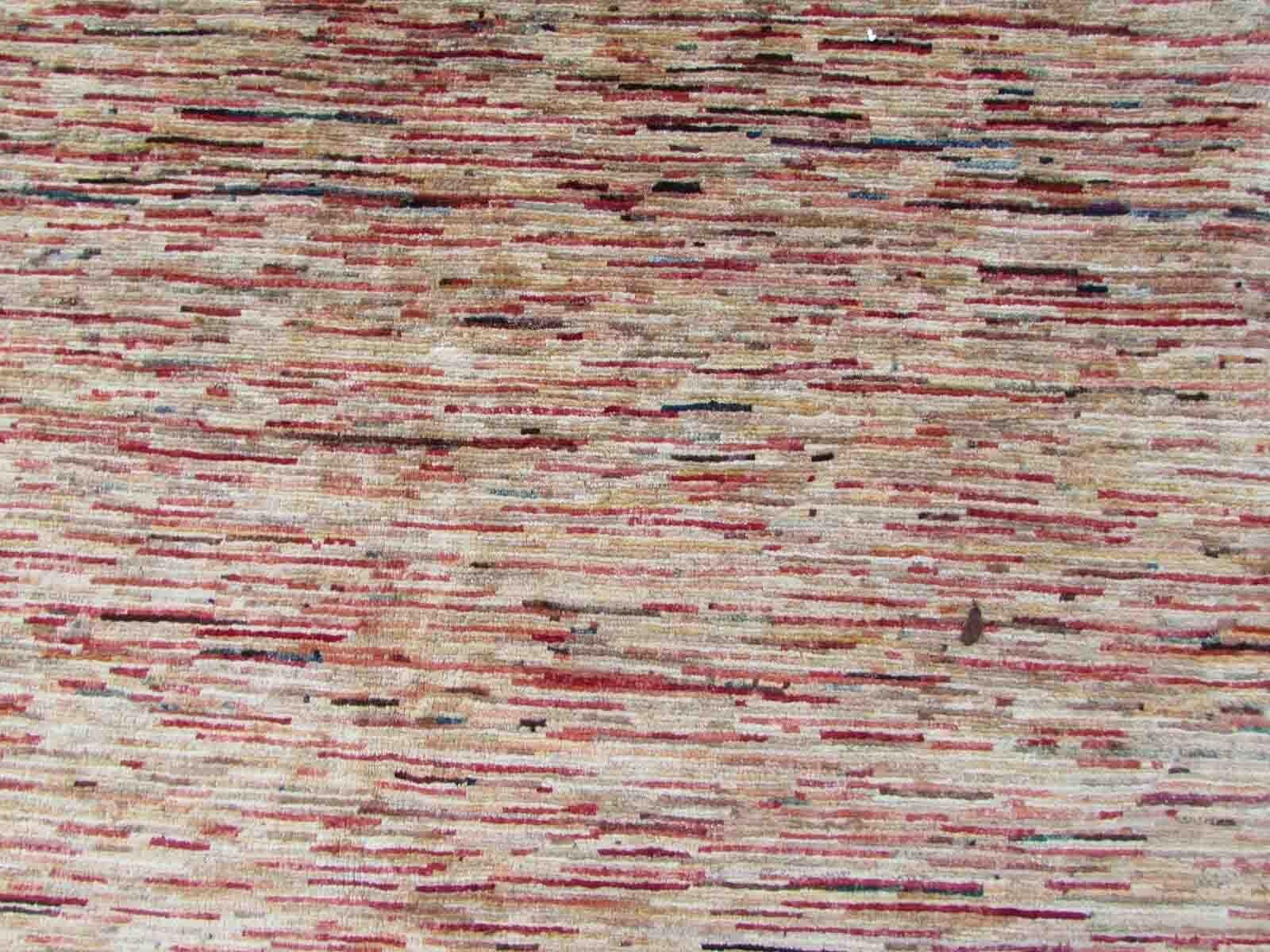 Handgefertigter Vintage-Teppich im Gabbeh-Stil, 1970er Jahre, 1Q10 (Wolle) im Angebot
