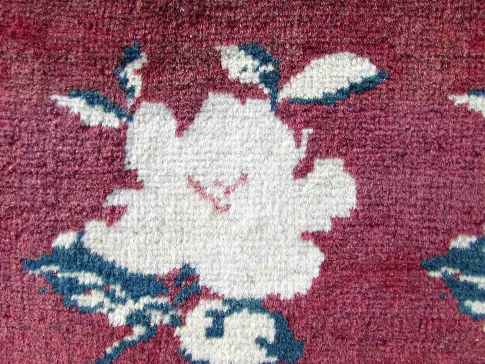 Handgefertigter Vintage-Teppich im Gabbeh-Stil, 1970er Jahre, 1Q25 (Asiatisch) im Angebot