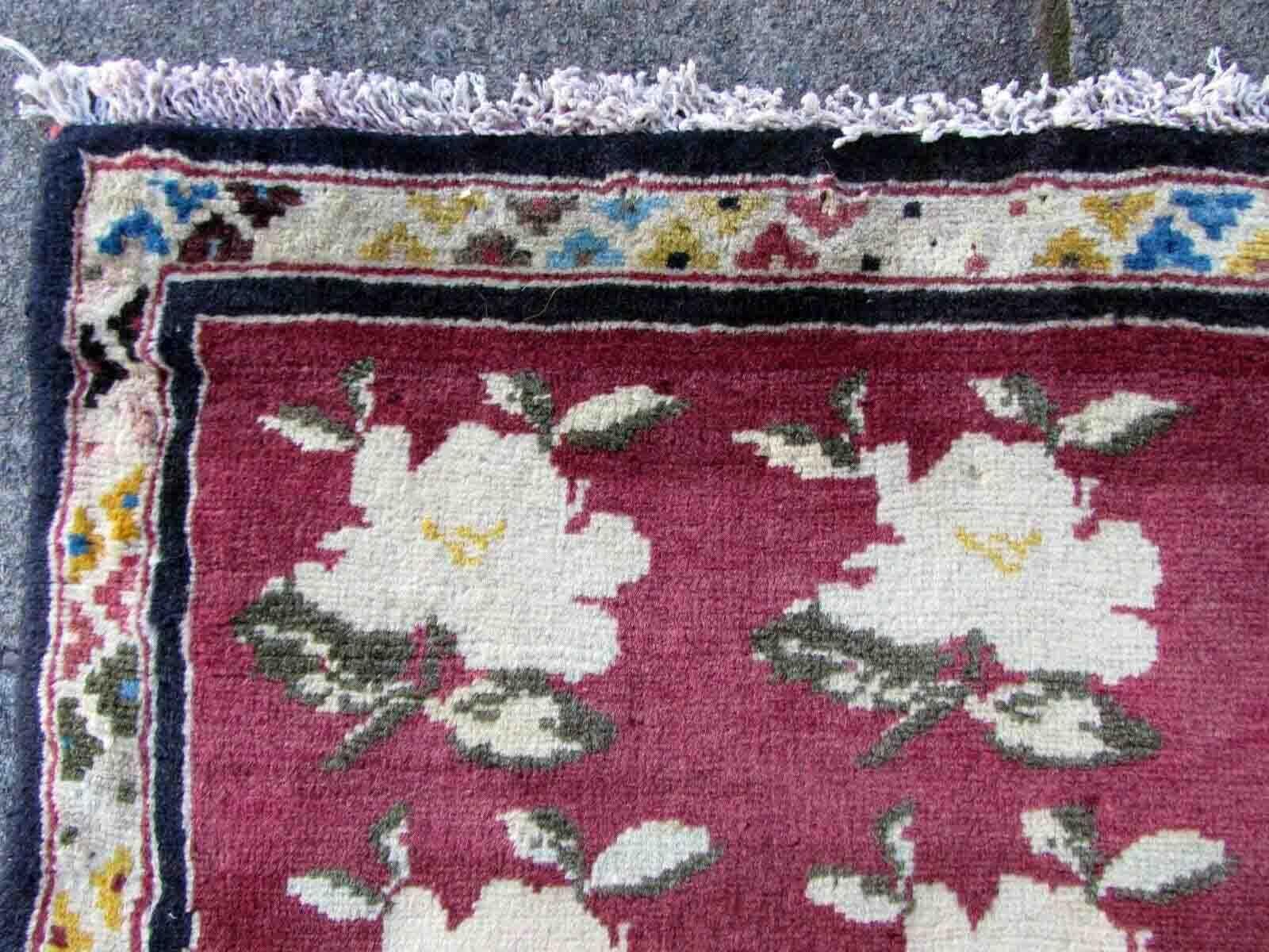 Handgefertigter Vintage-Teppich im Gabbeh-Stil, 1970er Jahre, 1Q25 (Wolle) im Angebot