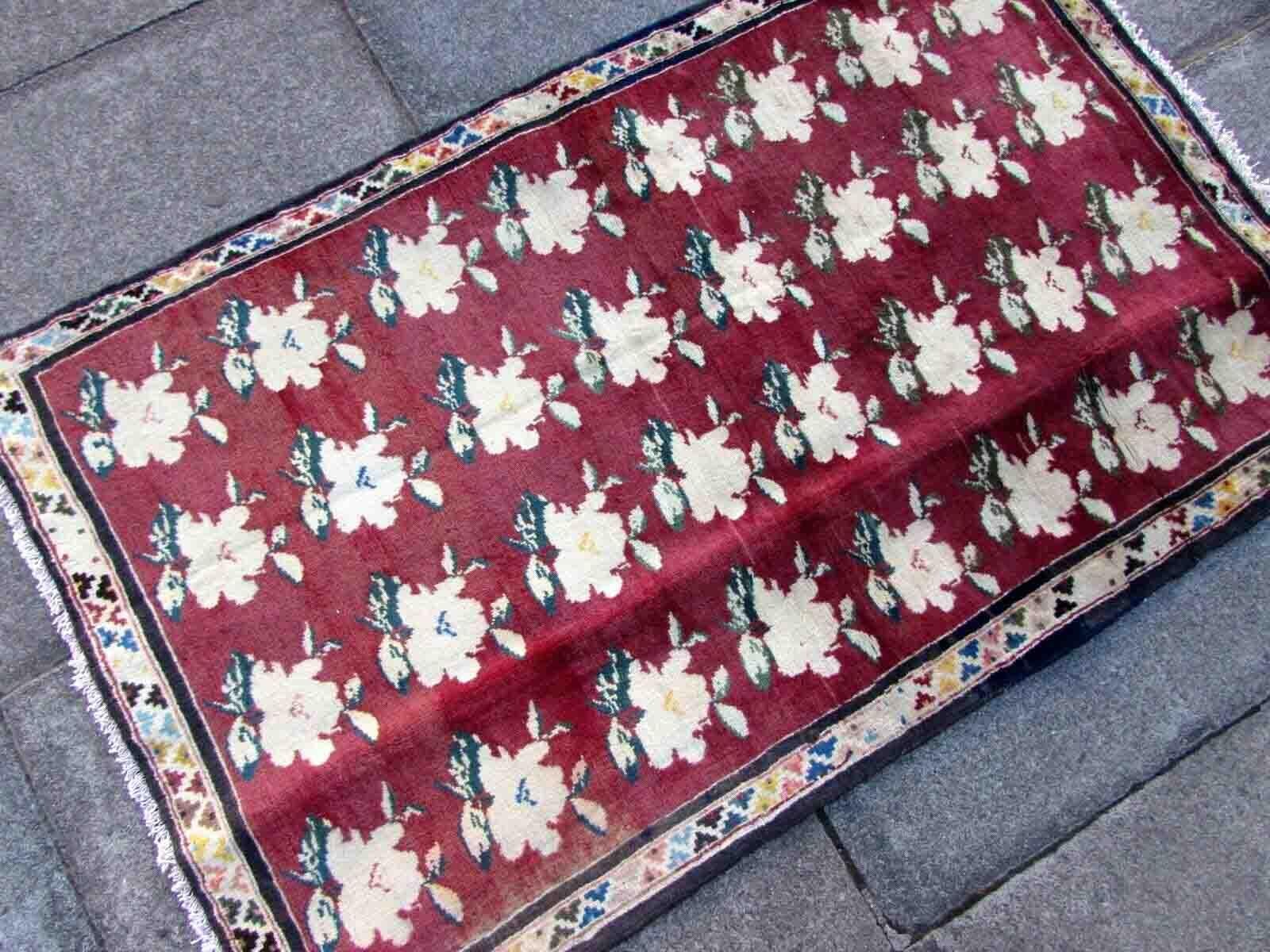 Handgefertigter Vintage-Teppich im Gabbeh-Stil, 1970er Jahre, 1Q25 im Angebot 2