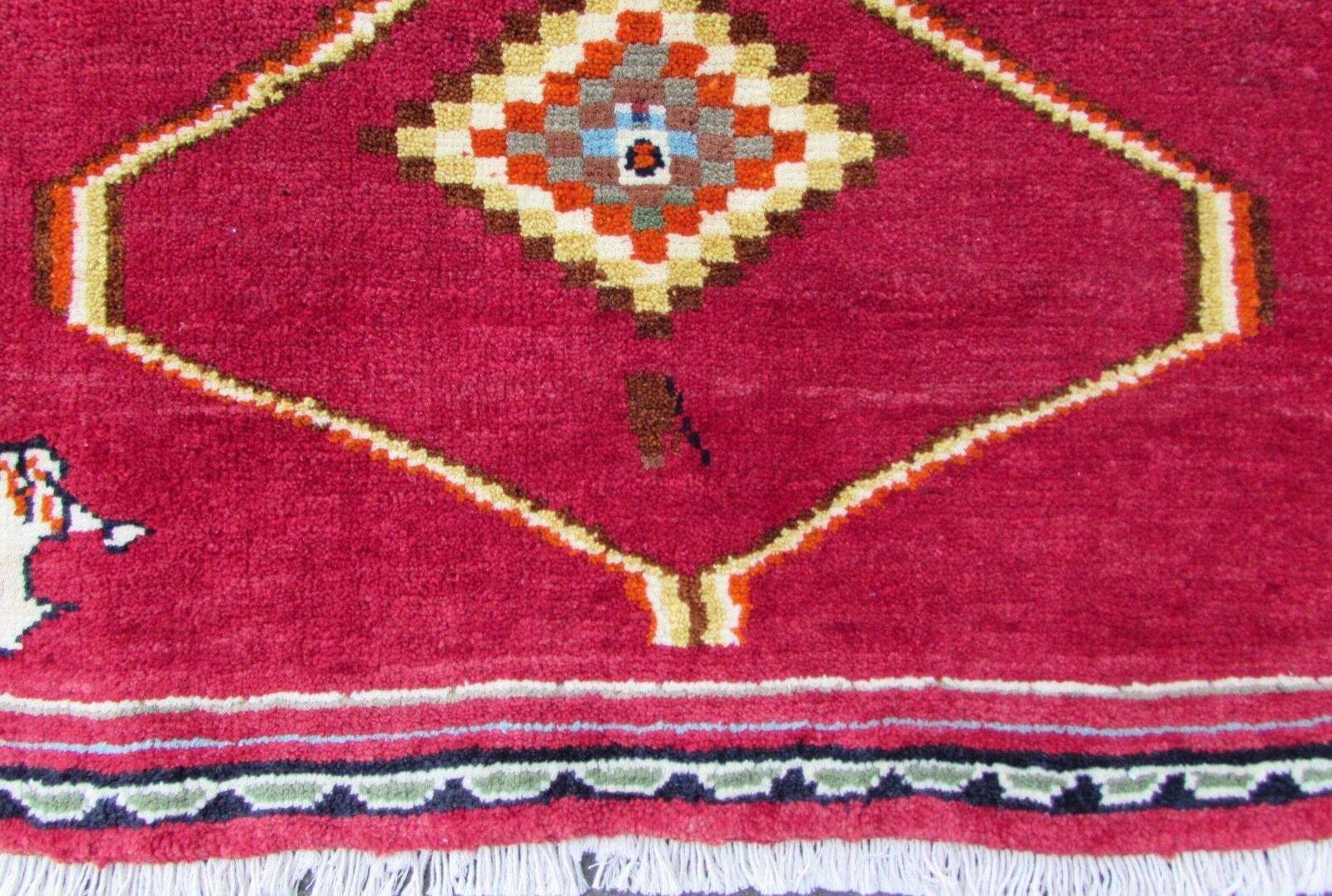 Handmade Vintage Gabbeh Style Rug, 1980s, 1Q0069 3