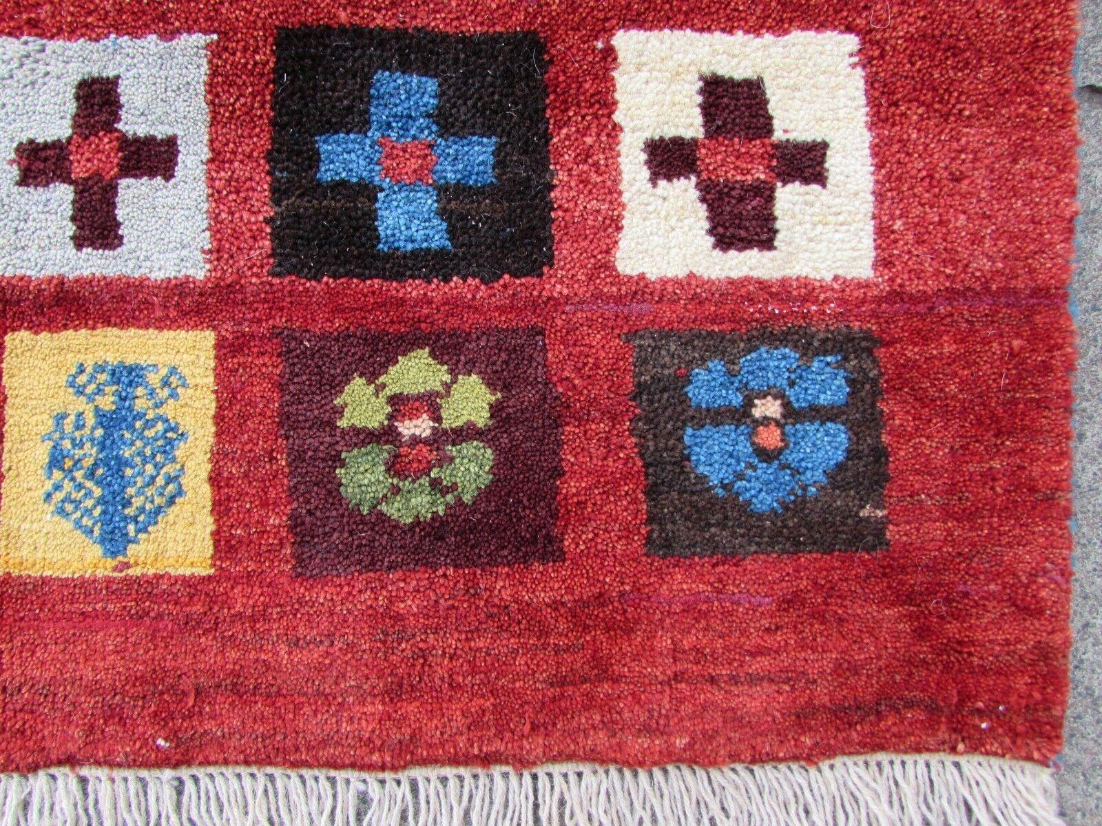 Handmade Vintage Gabbeh Style Rug, 1980s, 1Q0105 3