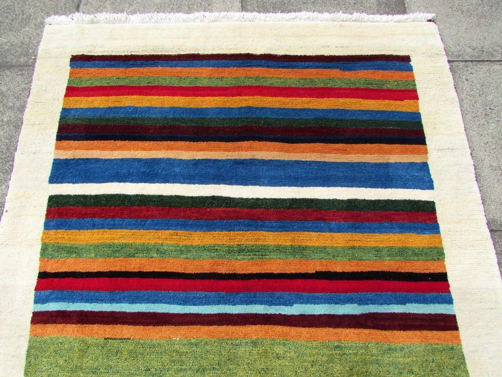 Handmade Vintage Gabbeh Style Rug, 1980s, 1Q0108 5