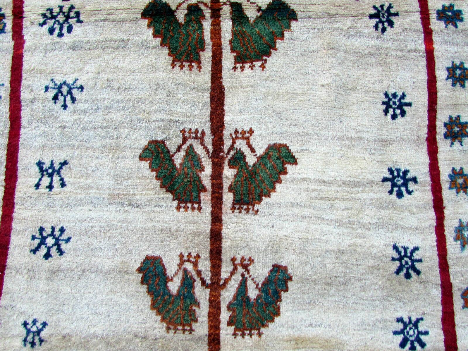 Handmade Vintage Gabbeh Style Rug, 1980s, 1Q0270 2