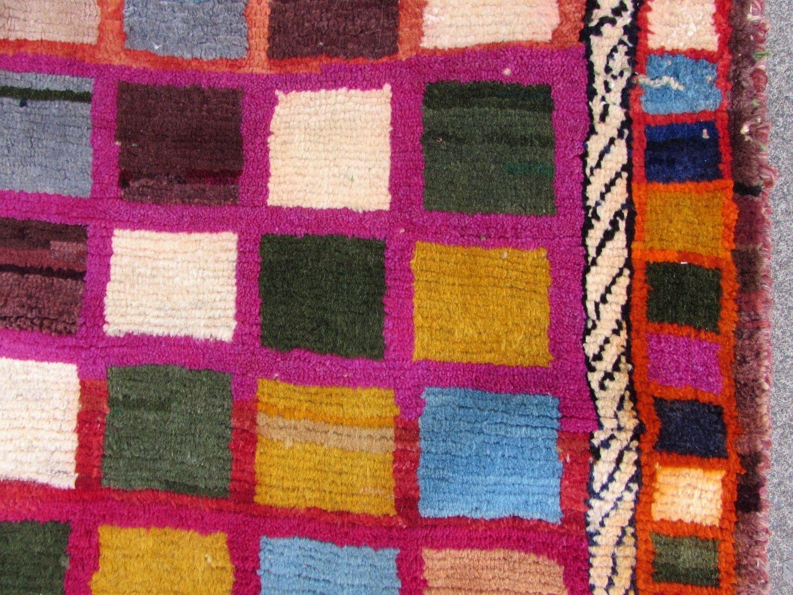 Handmade Vintage Gabbeh Style Rug, 1980s, 1Q0295 4