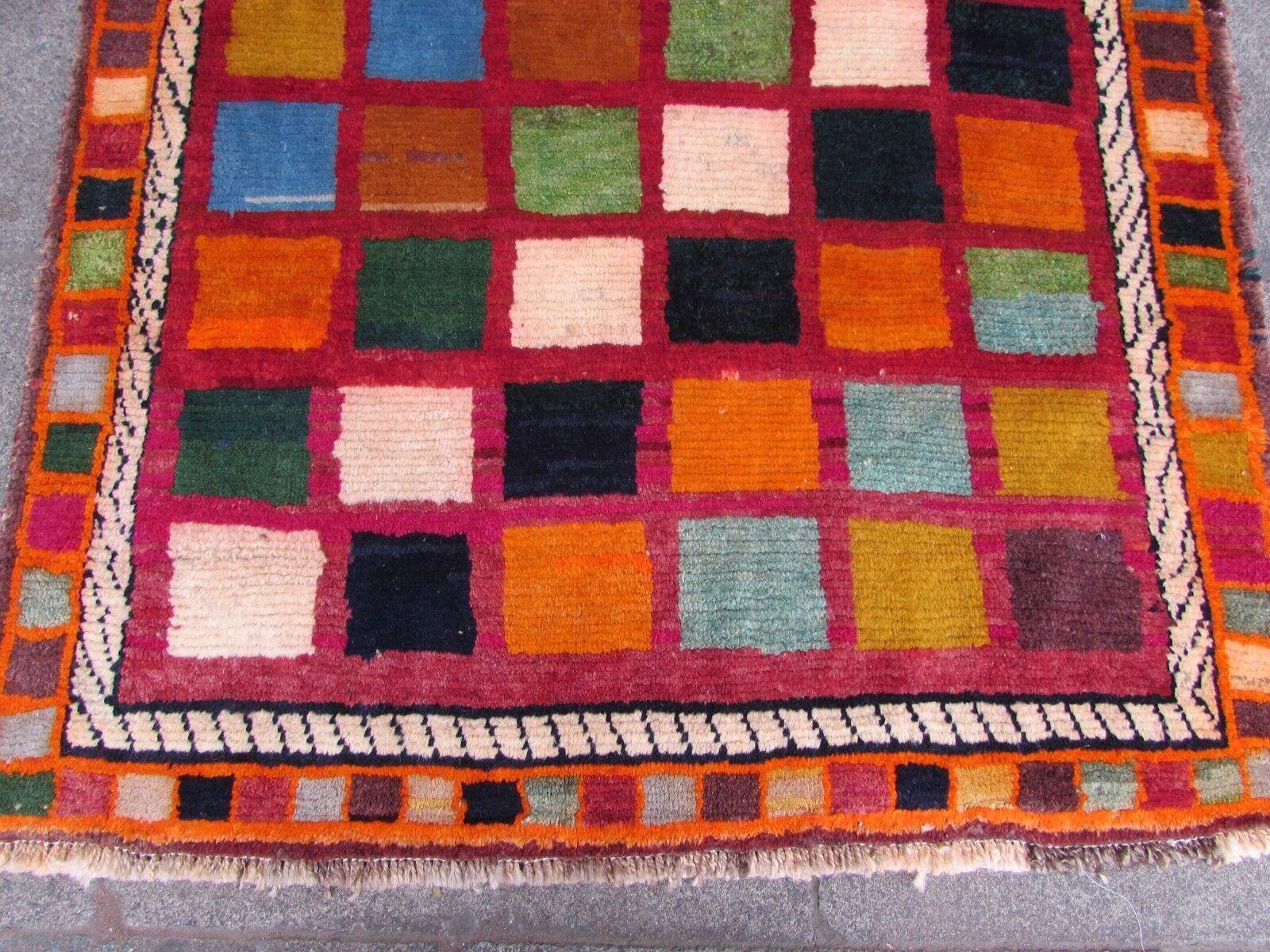 Handmade Vintage Gabbeh Style Rug, 1980s, 1Q0295 2