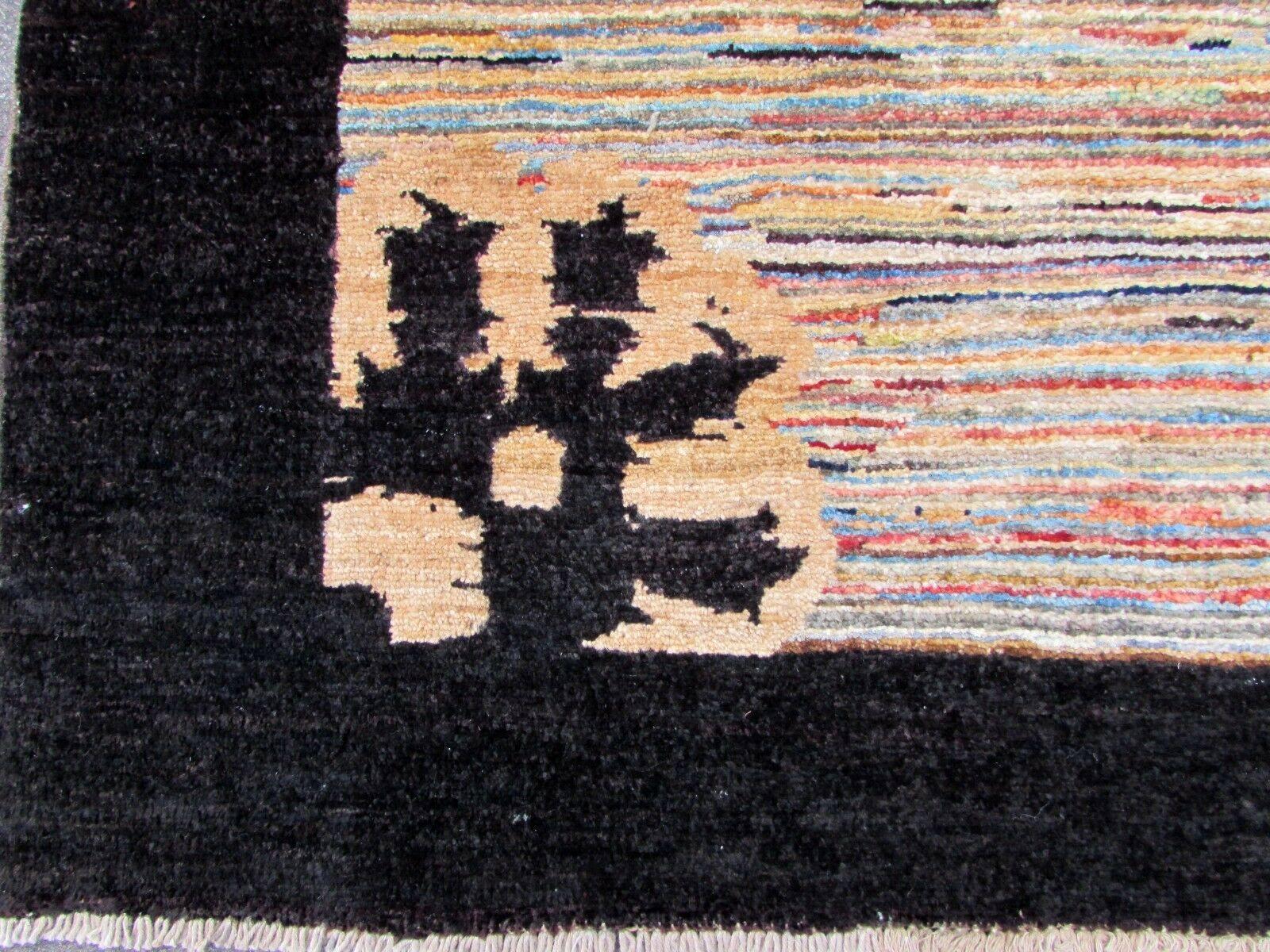 Handmade Vintage Gabbeh Style Rug, 1980s, 1Q0298 2