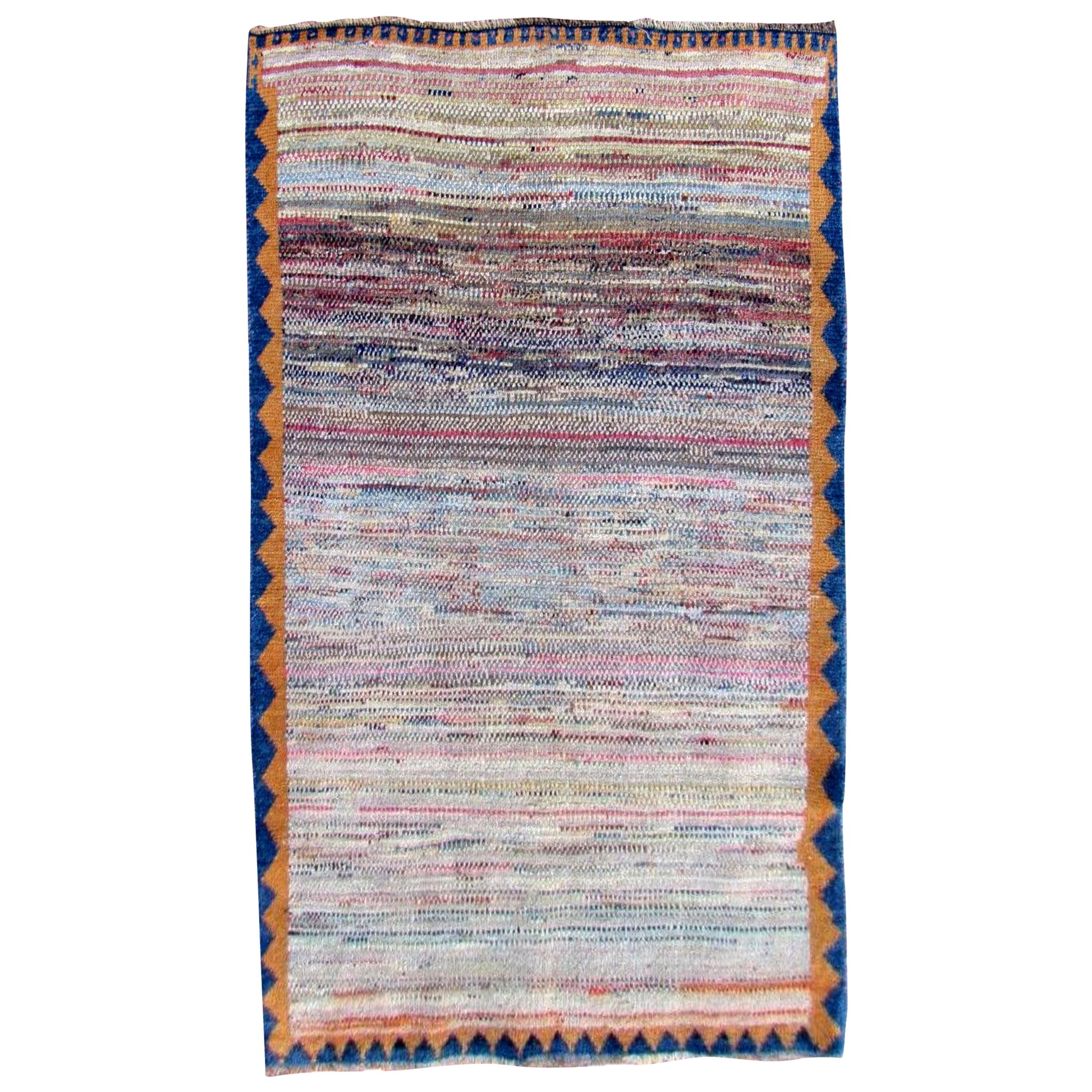 Handmade Vintage Gabbeh Style Rug, 1970s, 1Q0257 For Sale at 1stDibs