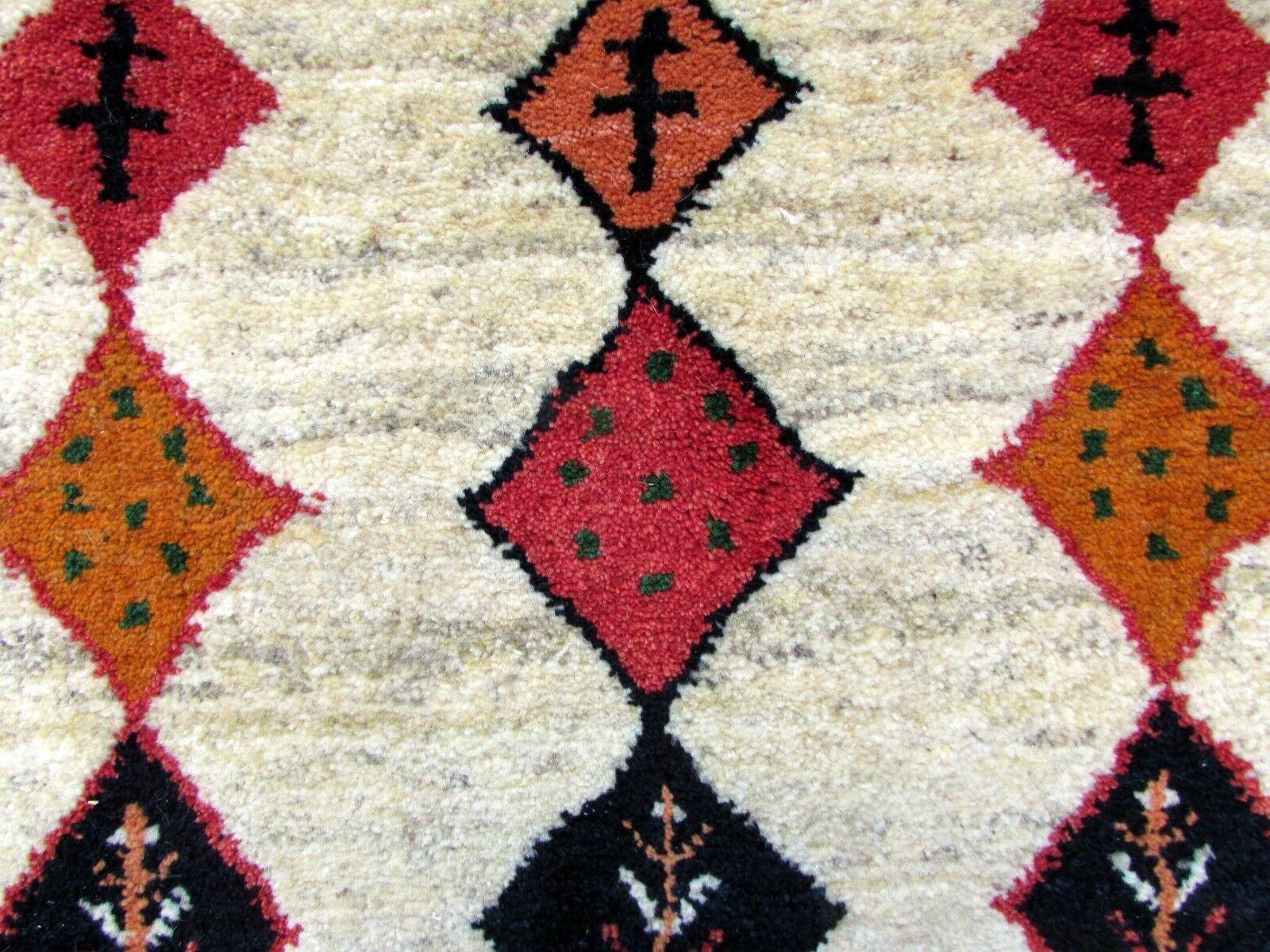 Handmade Vintage Gabbeh Style Rug, 1980s, 1Q0346 1