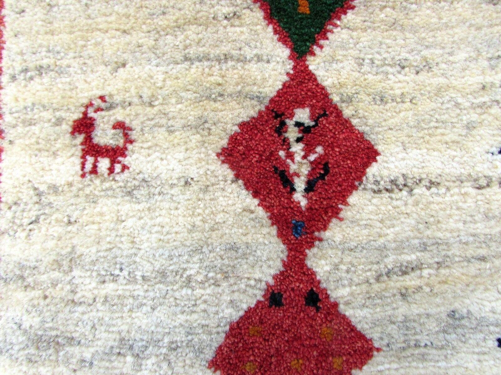 Handmade Vintage Gabbeh Style Rug, 1980s, 1Q0346 2