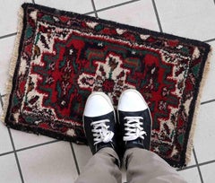 Handmade Vintage Hamadan Style Mat, 1970s, 1C959