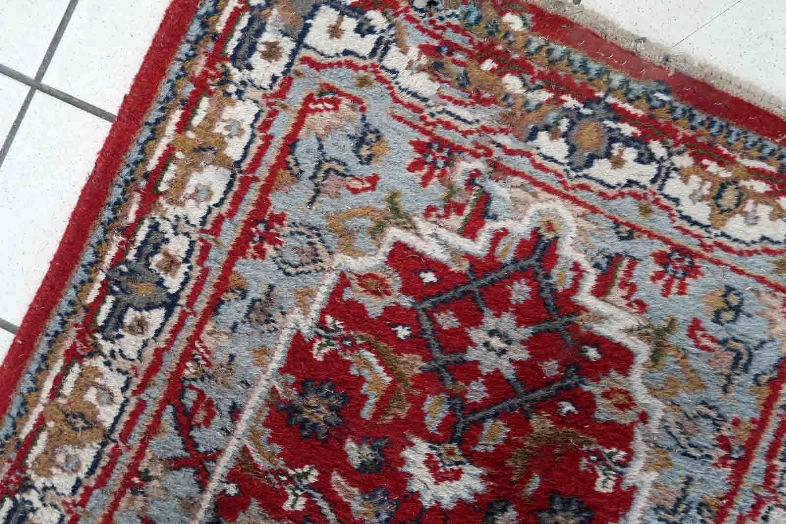 Tappeto vintage fatto a mano in stile Hamadan, anni '70, 1C1016 in vendita 3