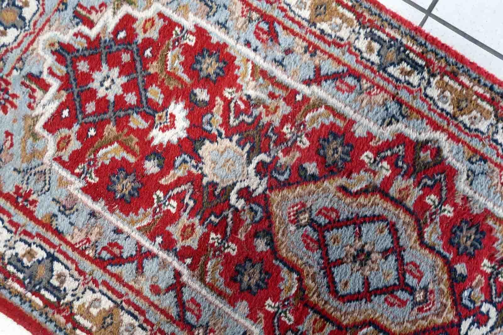 Tappeto vintage fatto a mano in stile Hamadan, anni '70, 1C1016 in vendita 1