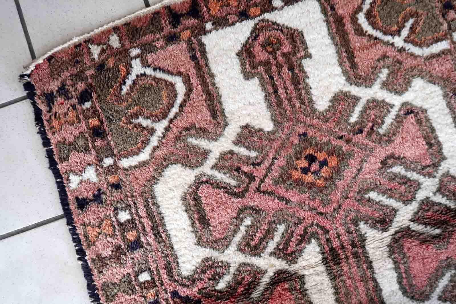Handgefertigter Vintage-Teppich im Hamadan-Stil, 1970er Jahre, 1C1020 im Angebot 1