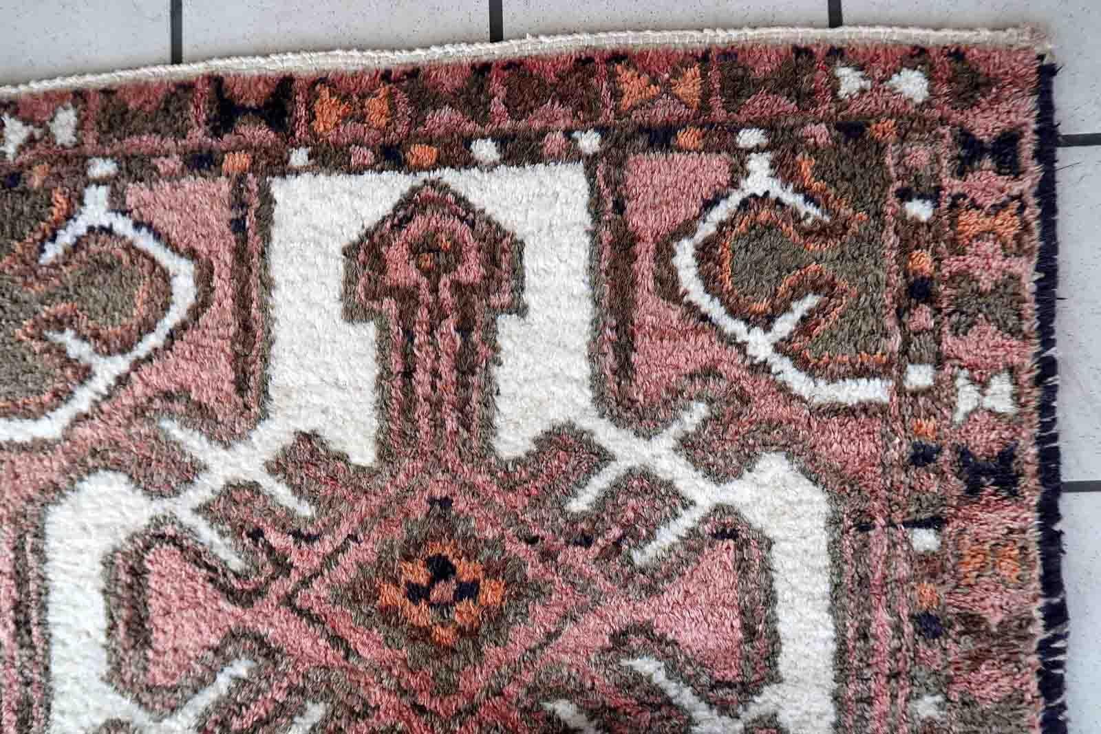 Handgefertigter Vintage-Teppich im Hamadan-Stil, 1970er Jahre, 1C1020 im Angebot 2