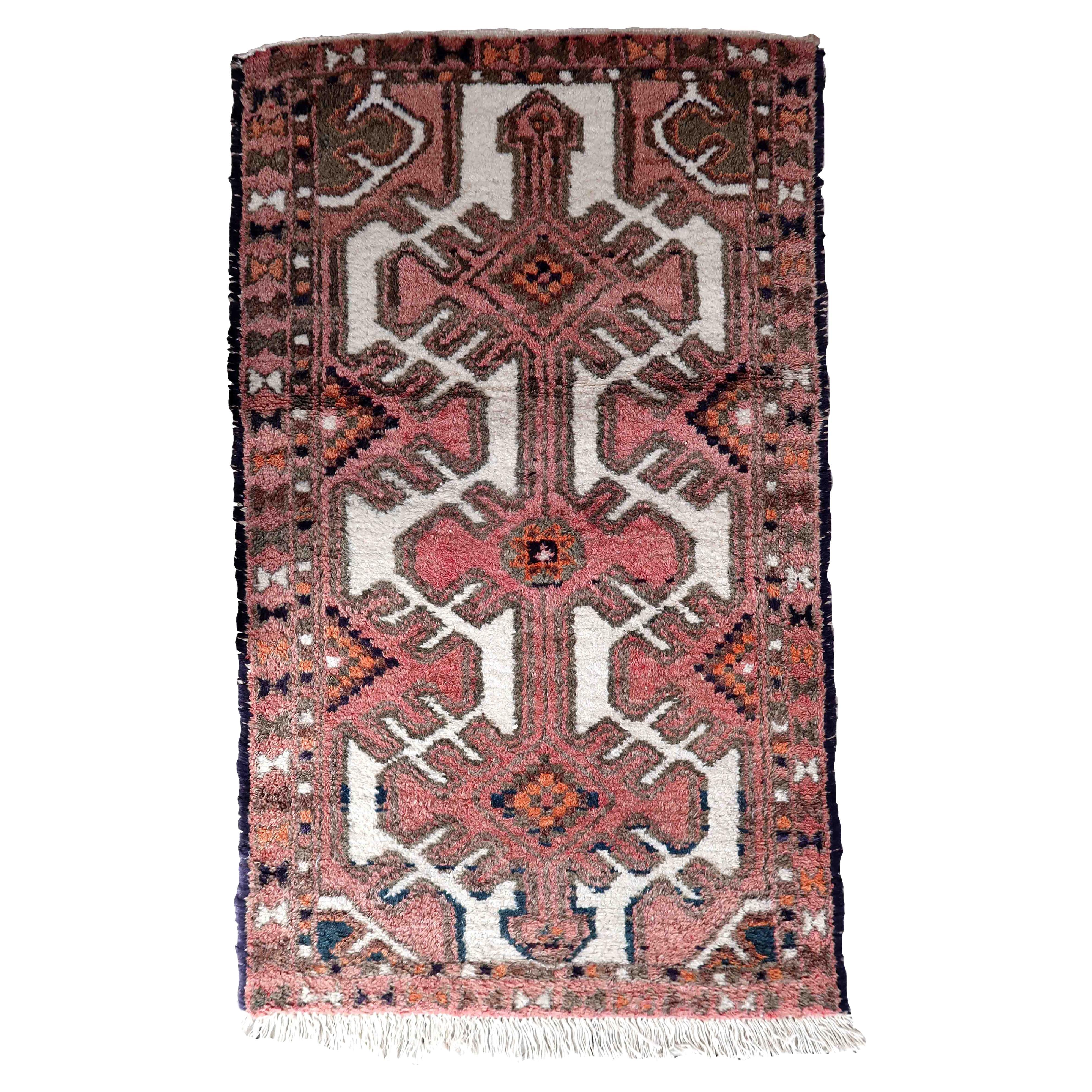 Handgefertigter Vintage-Teppich im Hamadan-Stil, 1970er Jahre, 1C1020 im Angebot