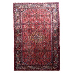Tappeto vintage fatto a mano in stile Hamadan, anni '70, 1C1021