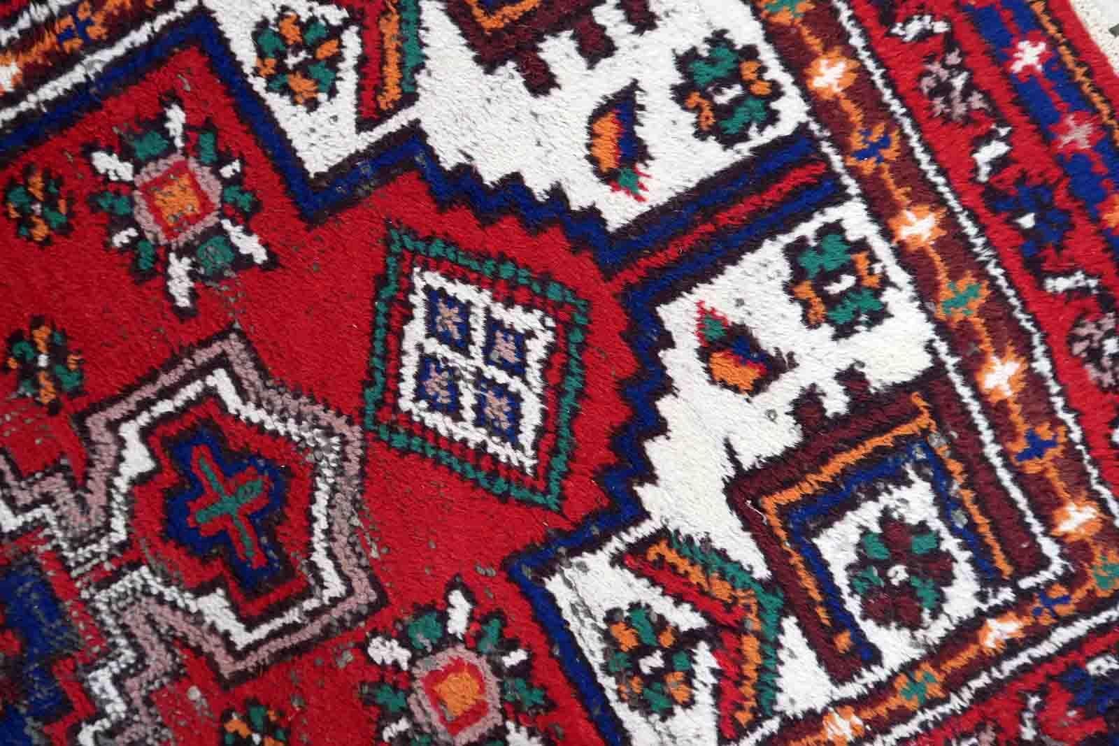 Handgefertigter Vintage-Teppich im Hamadan-Stil, 1970er Jahre, 1C1025 im Angebot 1