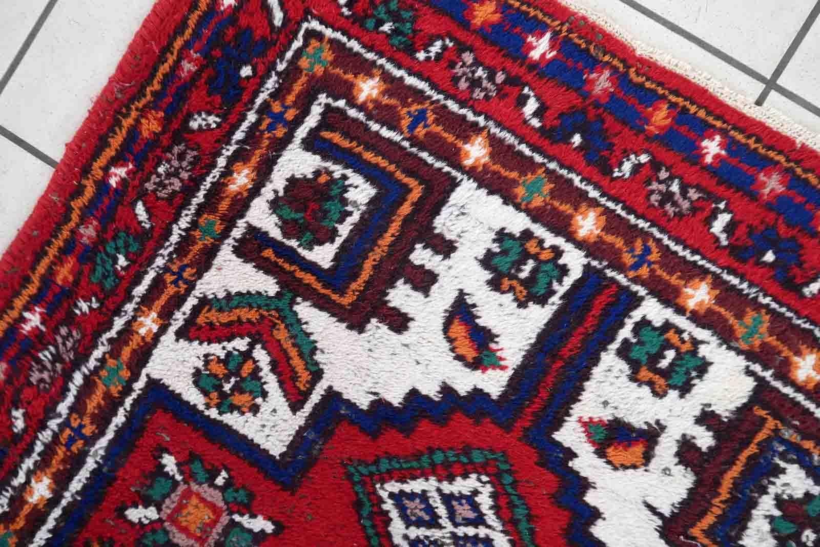 Handgefertigter Vintage-Teppich im Hamadan-Stil, 1970er Jahre, 1C1025 im Angebot 2