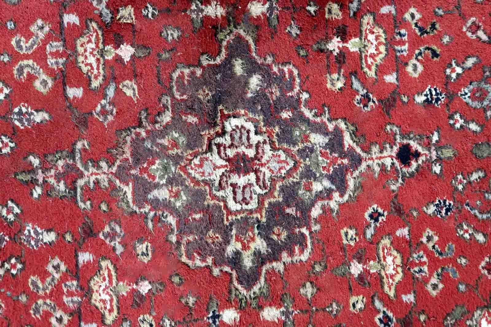 Handgefertigter Vintage-Teppich im Hamadan-Stil, 1970er Jahre, 1C1026 (Wolle) im Angebot