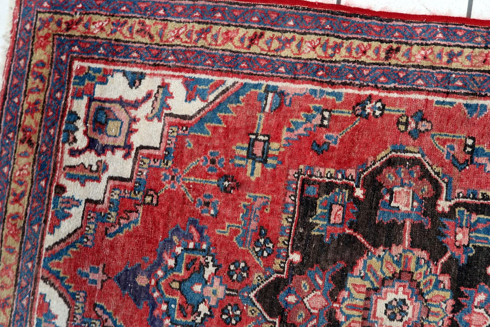Handgefertigter Vintage-Teppich im Hamadan-Stil, 1970er Jahre, 1C1040 im Angebot 2