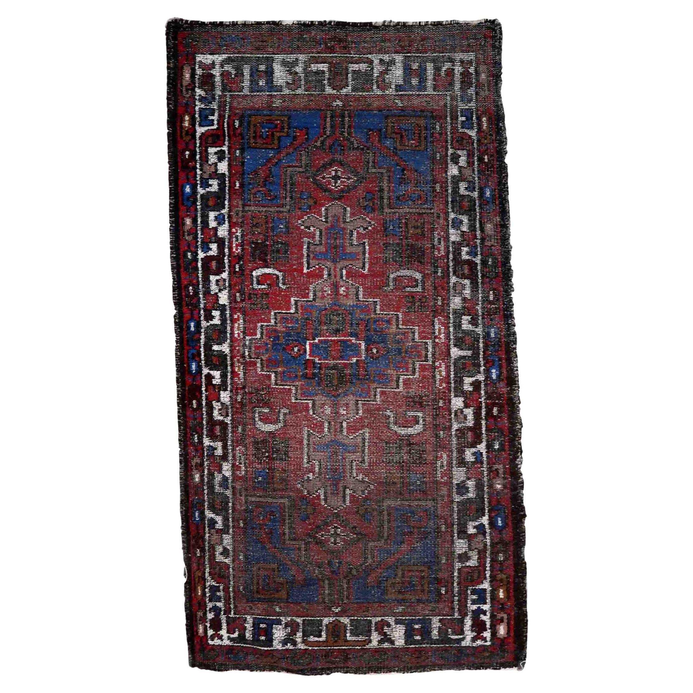 Tappeto vintage fatto a mano in stile Hamadan, anni '70, 1C1042