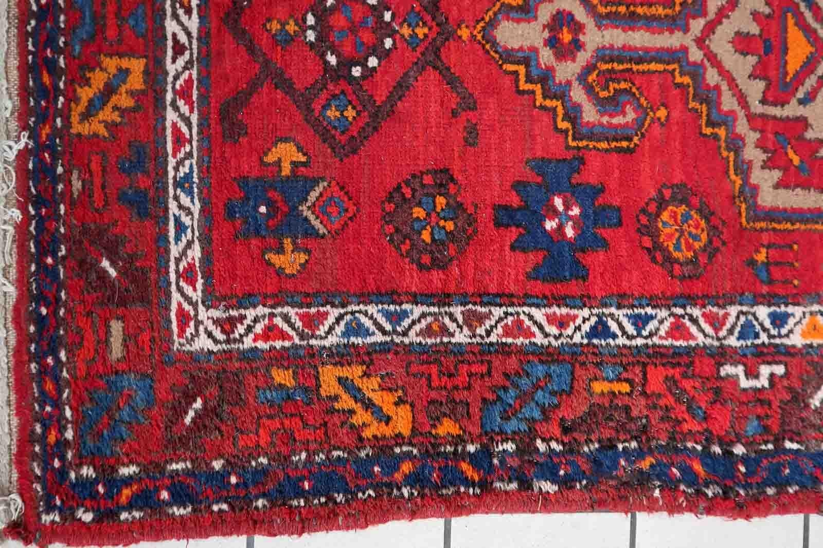 Handgefertigter Vintage-Teppich im Hamadan-Stil, 1970er Jahre, 1C1053 im Angebot 3
