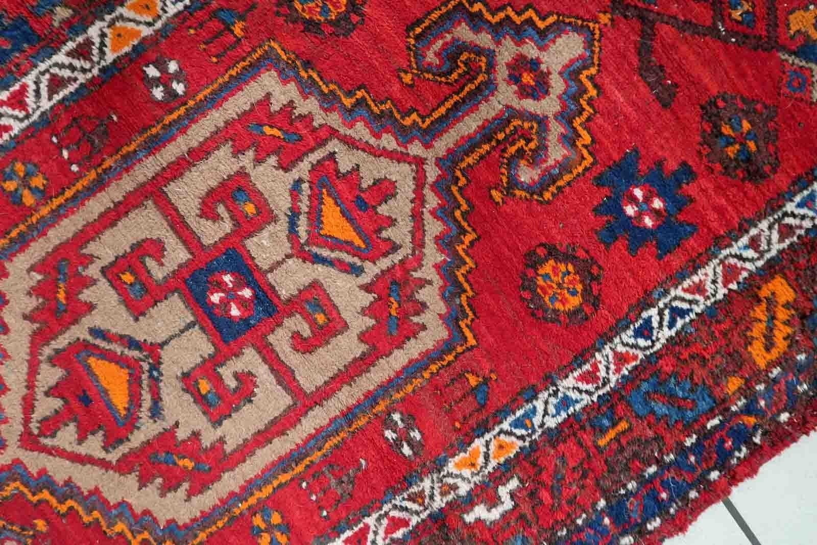 Handgefertigter Vintage-Teppich im Hamadan-Stil, 1970er Jahre, 1C1053 im Angebot 1