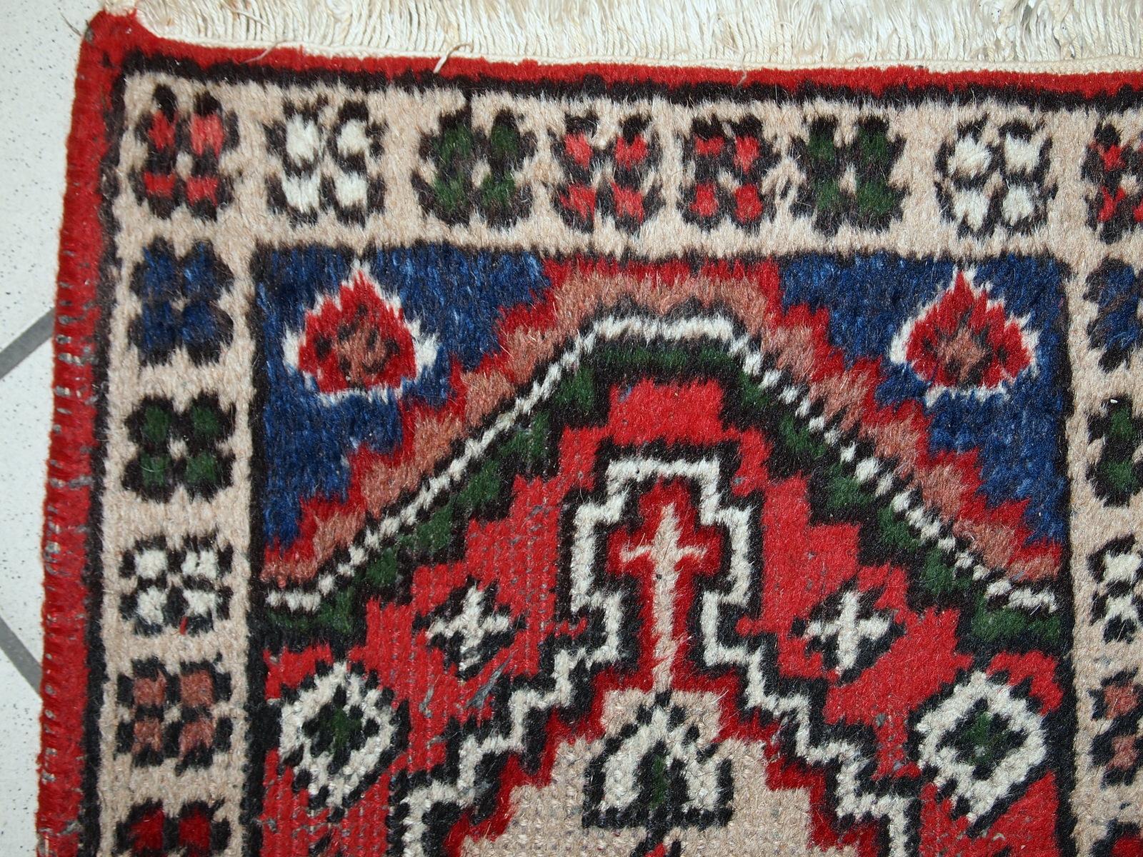 Asian Handmade Vintage Hamadan Style Rug, 1970s, 1C613 For Sale
