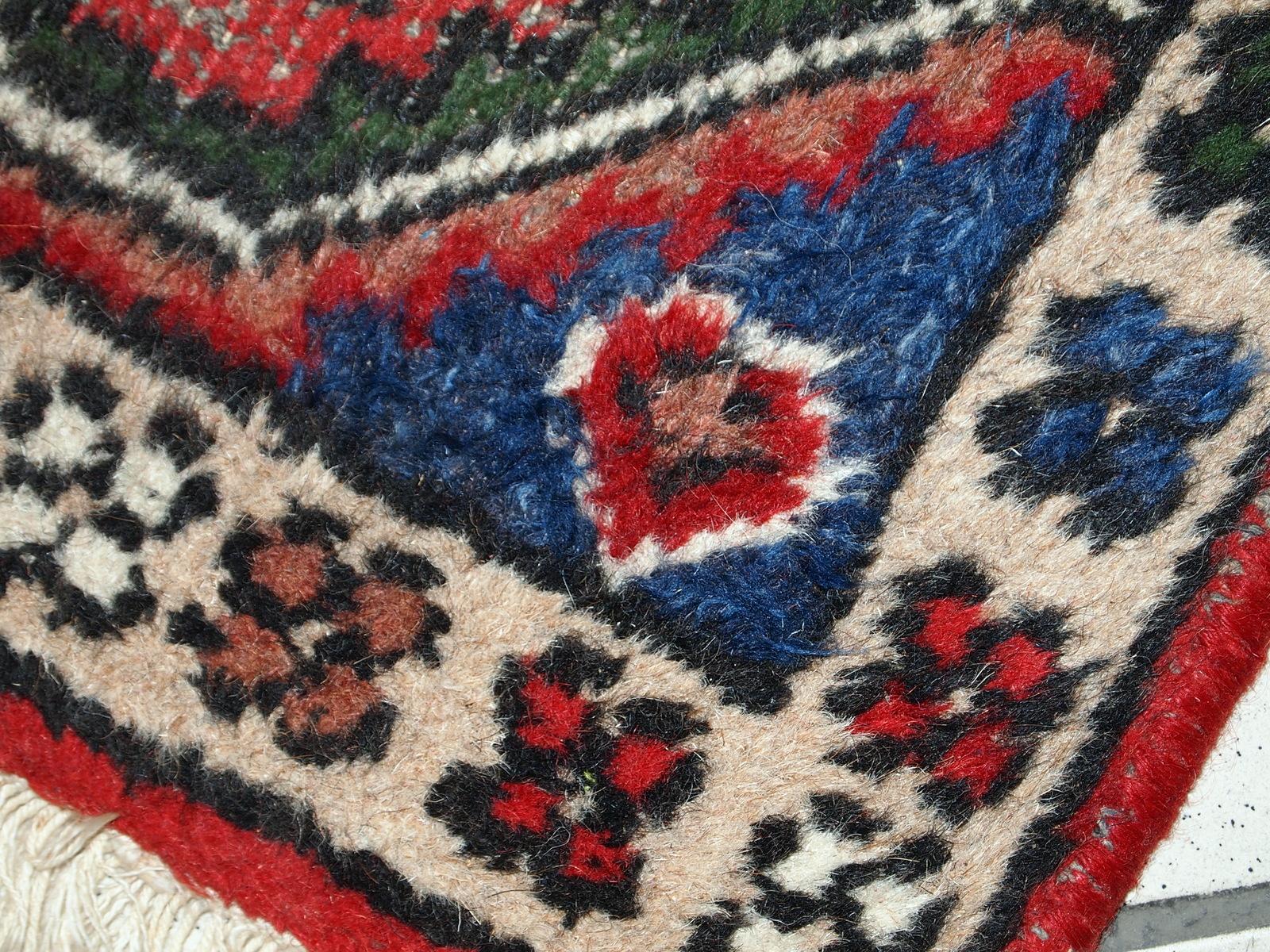 Handgefertigter Vintage-Teppich im Hamadan-Stil, 1970er Jahre, 1C613 (Ende des 20. Jahrhunderts) im Angebot