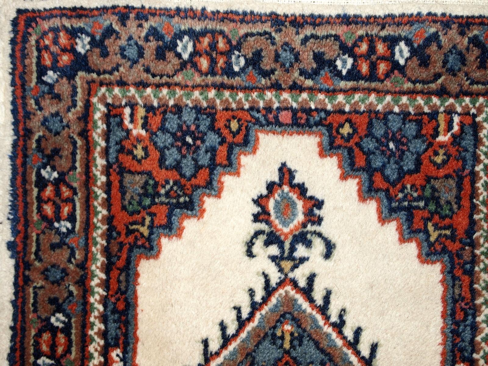 Handgefertigter Vintage-Teppich im Hamadan-Stil, 1970er Jahre, 1C652 im Angebot 3