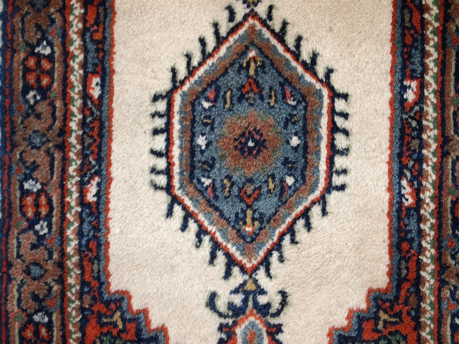 Handgefertigter Vintage-Teppich im Hamadan-Stil, 1970er Jahre, 1C652 (Asiatisch) im Angebot