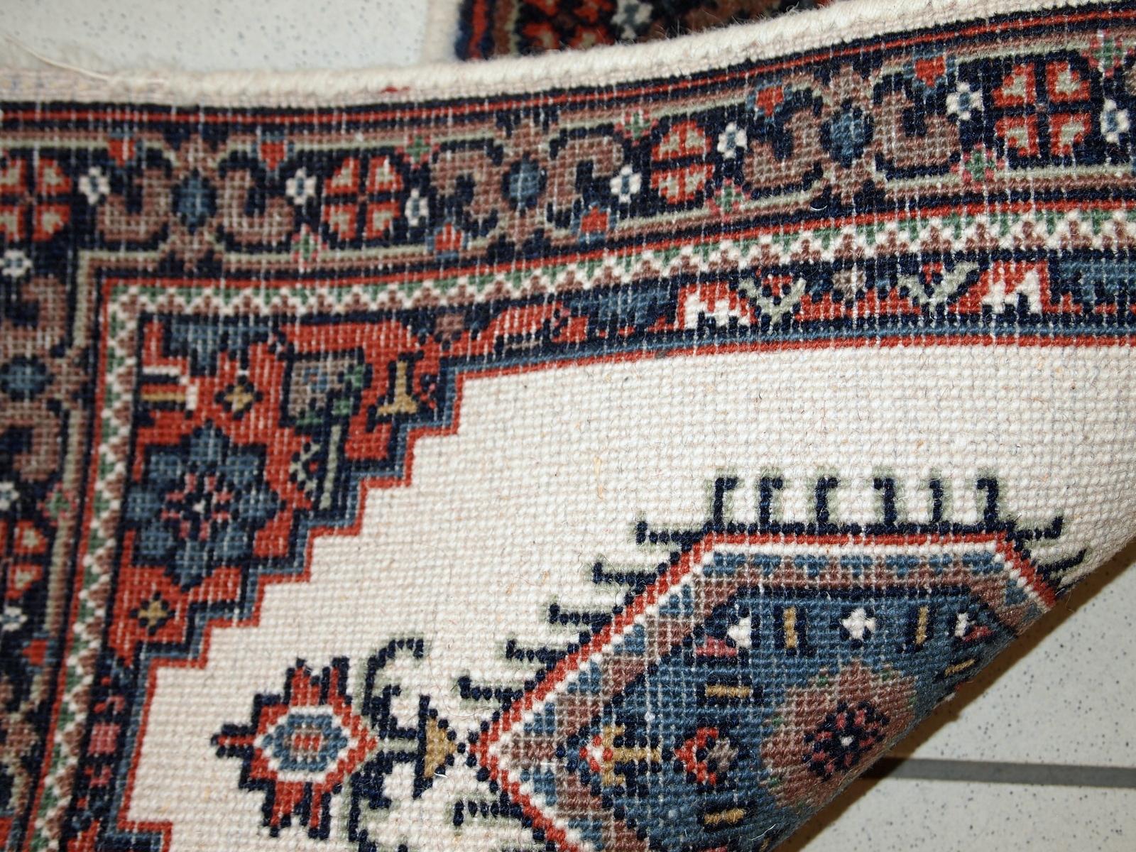 Tappeto vintage fatto a mano in stile Hamadan, anni '70, 1C652 In condizioni buone in vendita a Bordeaux, FR