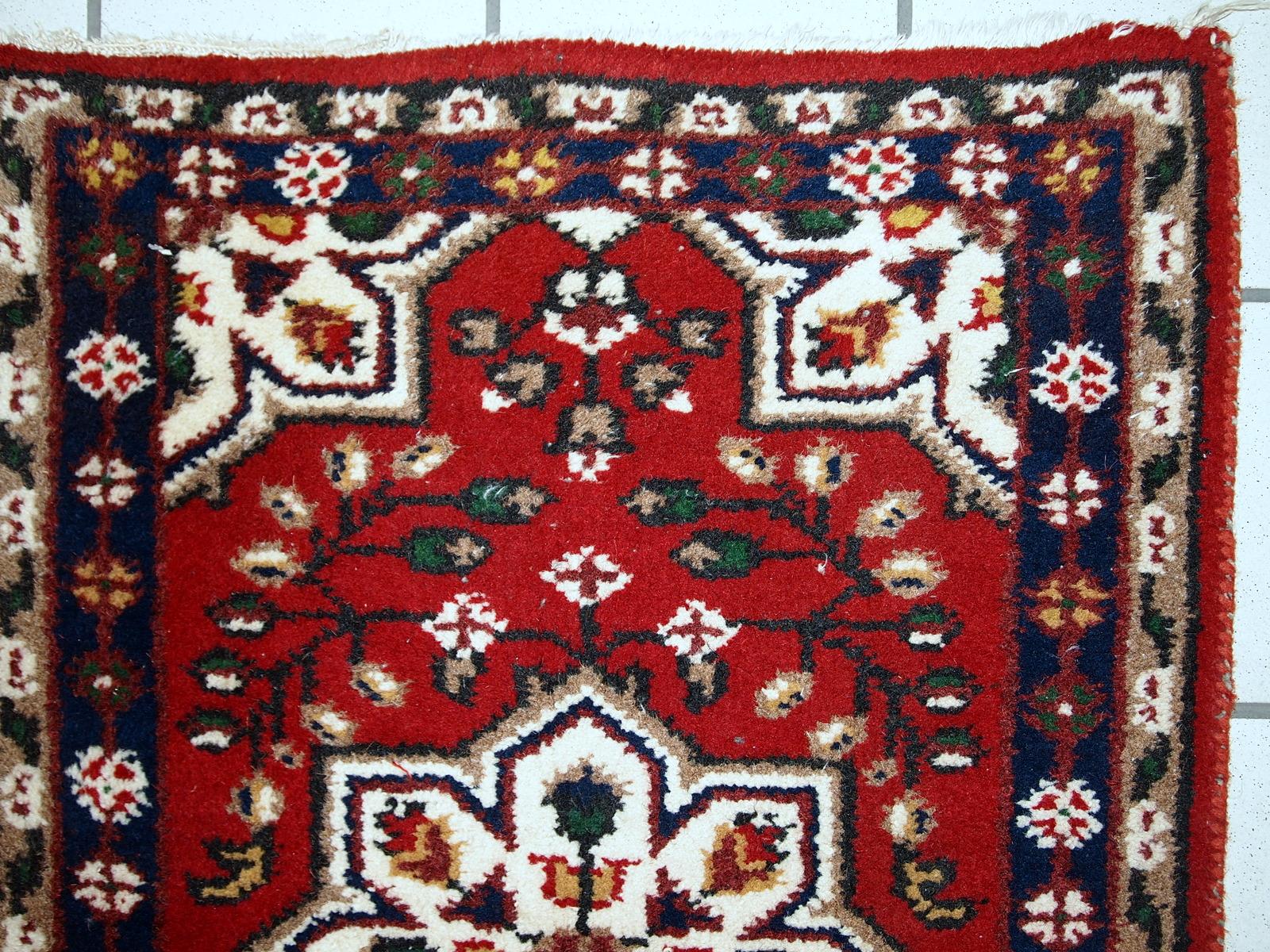 Handmade Vintage Hamadan Style Rug, 1970s, 1C653 3