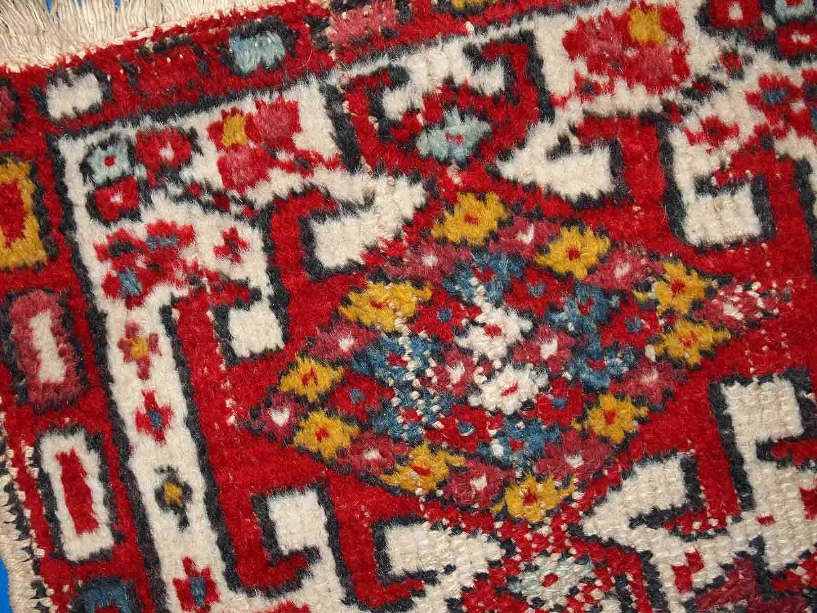 Handgefertigter Vintage-Teppich im Hamadan-Stil, 1970er Jahre, 1C752 (Indisch) im Angebot