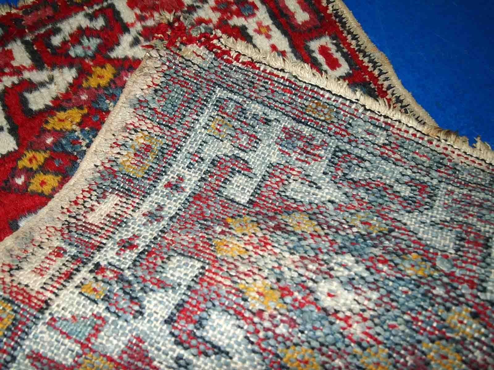 Handgefertigter Vintage-Teppich im Hamadan-Stil, 1970er Jahre, 1C752 im Angebot 1